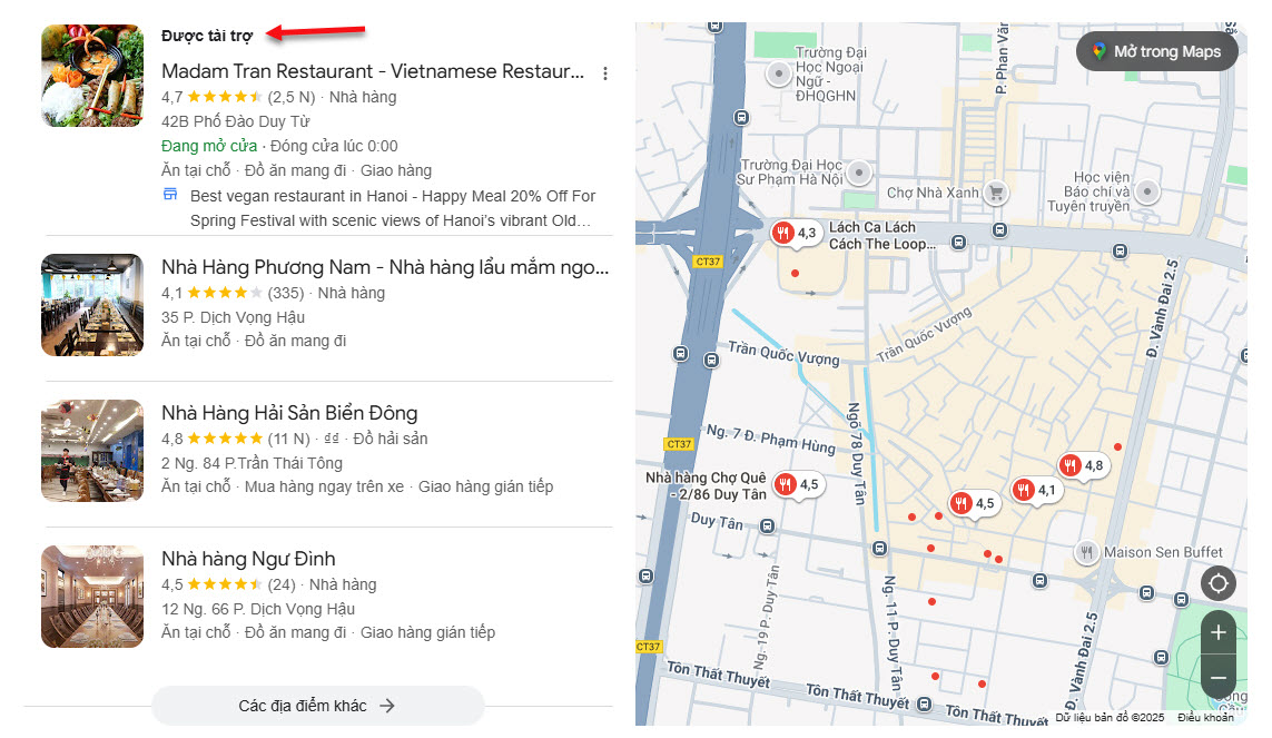 Đánh giá 5 sao Google Maps giúp khách hàng có góc nhìn tổng quan về cửa hàng của bạn