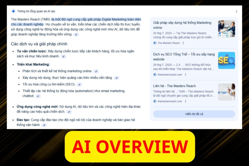 The Masters Reach AI Overview – Giải pháp AI Marketing cho quyết định nhanh và chính xác